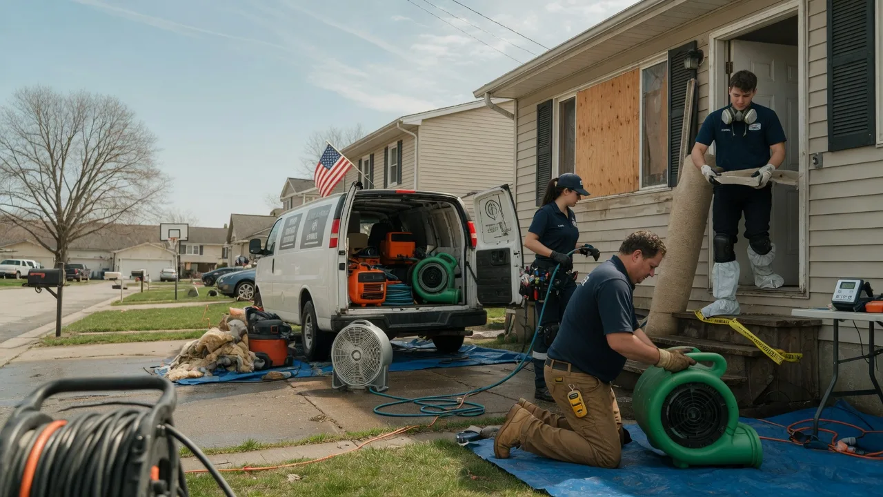 Water Damage Restoration in Milford Center, OH near me